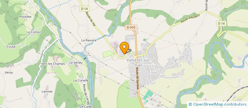 localisation de l'entreprise MADAME SYLVIE GERVASONI  VALLIERES-SUR-FIER