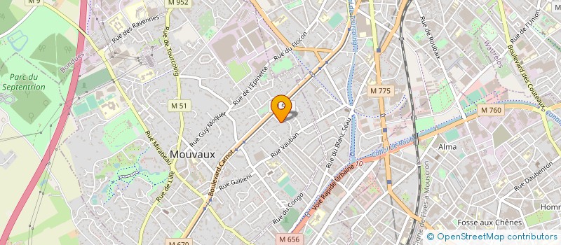 localisation de l'entreprise MADAME SYLVIE GHESTEM  MOUVAUX