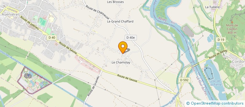 localisation de l'entreprise MADAME SYLVIE GIACOMELLI  LES AVENIERES VEYRINS-THUELLIN