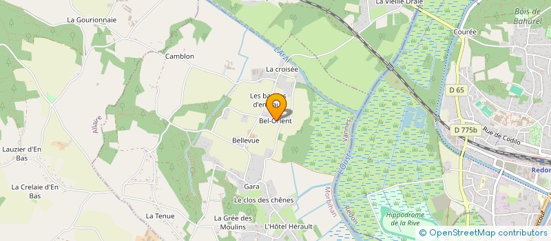 localisation de l'entreprise MADAME SYLVIE GILBERT  SAINT-JEAN-LA-POTERIE