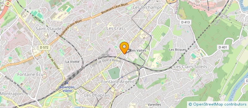 localisation de l'entreprise MADAME SYLVIE GILLES  BESANCON