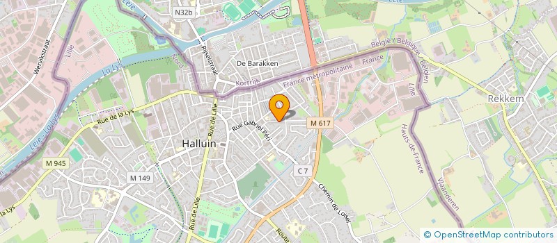 localisation de l'entreprise MADAME SYLVIE GILME  HALLUIN