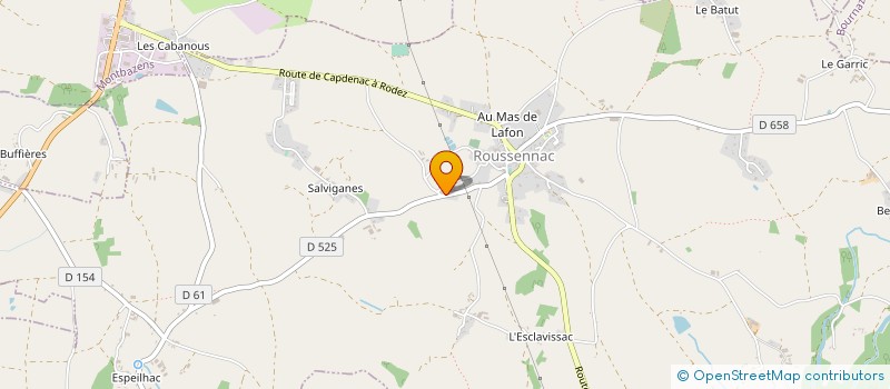 localisation de l'entreprise MADAME SYLVIE GINESTET  ROUSSENNAC