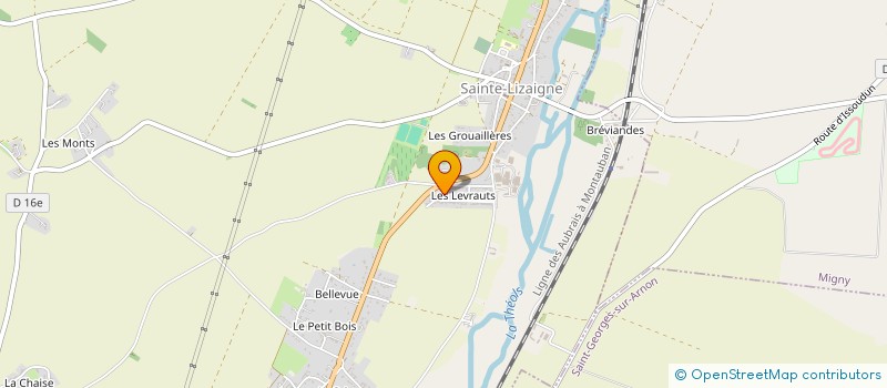 localisation de l'entreprise MADAME SYLVIE GIRAUD à SAINTE-LIZAIGNE