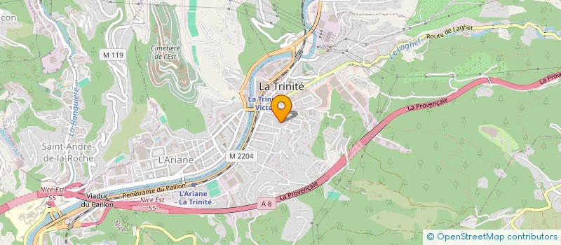 localisation de l'entreprise MADAME SYLVIE GIUSTA à LA TRINITE