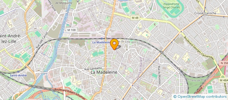 localisation de l'entreprise MADAME SYLVIE GLACON à LA MADELEINE