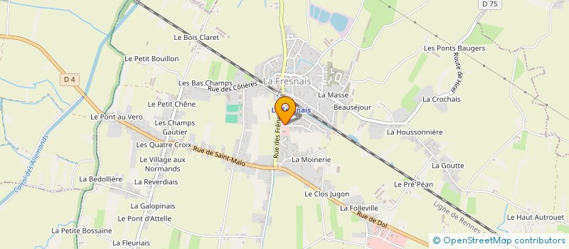 localisation de l'entreprise MADAME SYLVIE GOARANT  LA FRESNAIS