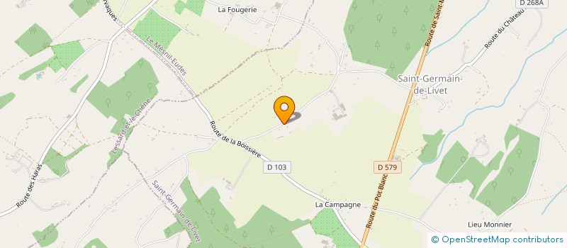 localisation de l'entreprise MADAME SYLVIE GOARIN  SAINT-GERMAIN-DE-LIVET