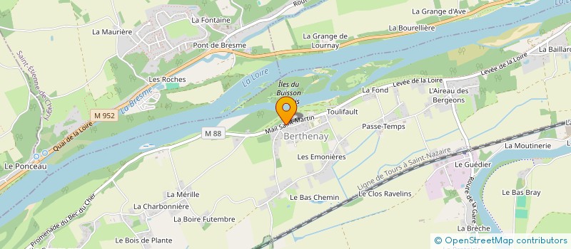 localisation de l'entreprise MADAME SYLVIE GODARD à BERTHENAY