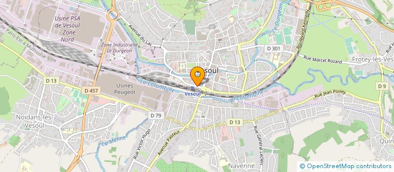 localisation de l'entreprise MADAME SYLVIE GOGNIAT  VESOUL