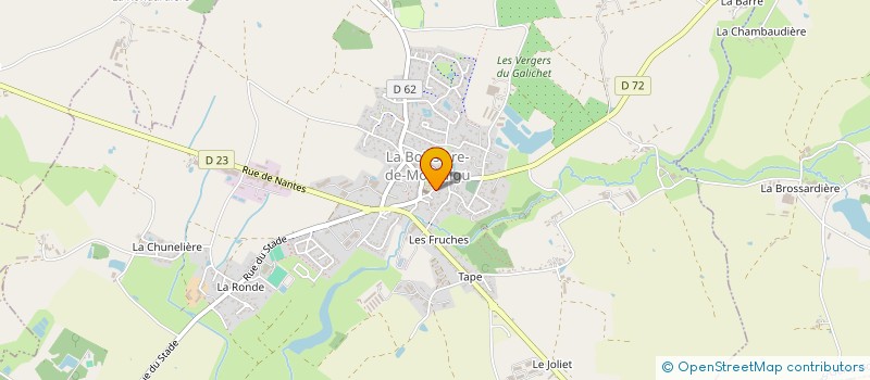 localisation de l'entreprise MADAME SYLVIE GOINEAU  LA BOISSIERE-DE-MONTAIGU