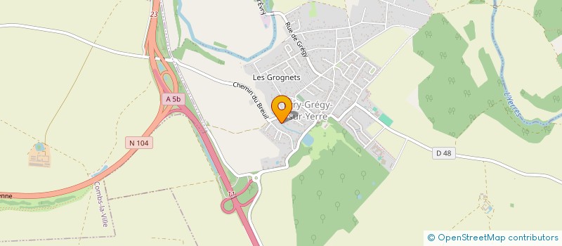 localisation de l'entreprise MADAME SYLVIE GONCALVES MAGALHAES  EVRY-GREGY-SUR-YERRE