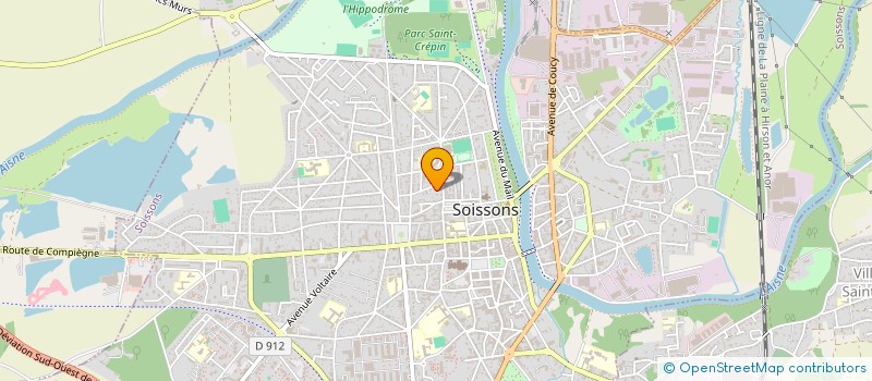 localisation de l'entreprise MADAME SYLVIE GORET à SOISSONS