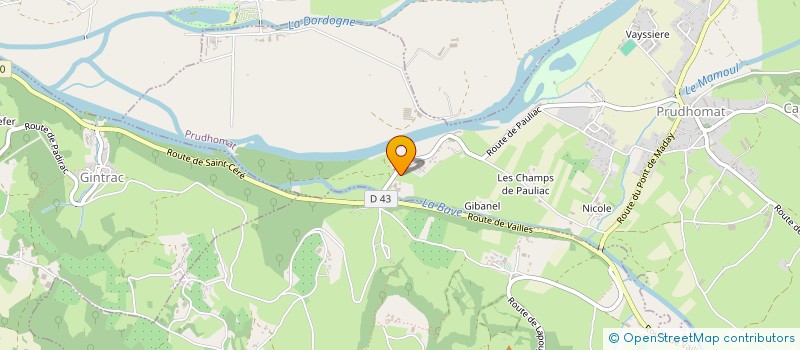 localisation de l'entreprise MADAME SYLVIE GOUBET  PRUDHOMAT