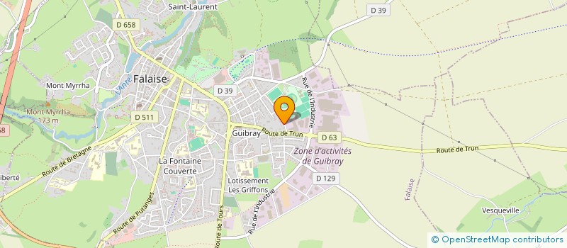 localisation de l'entreprise MADAME SYLVIE GOUIN à FALAISE