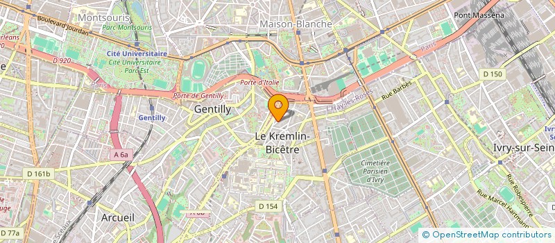 localisation de l'entreprise MADAME SYLVIE GRALL à KREMLIN BICETRE
