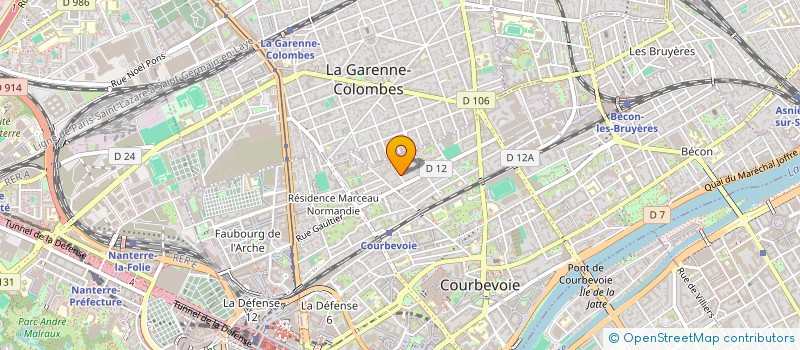 localisation de l'entreprise MADAME SYLVIE GRAND-CLEMENT à COURBEVOIE
