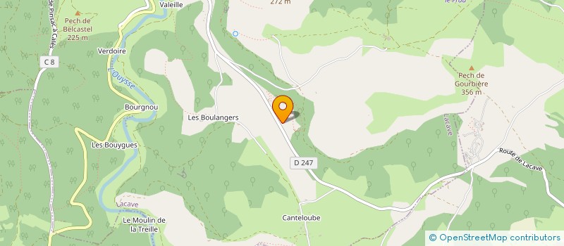 localisation de l'entreprise MADAME SYLVIE GRANDOU à LACAVE