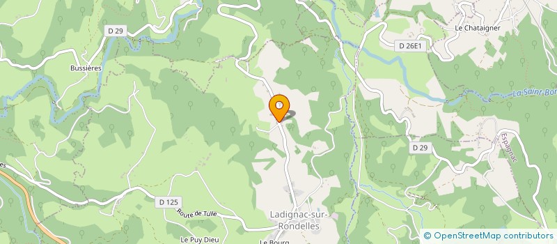 localisation de l'entreprise MADAME SYLVIE GRANELET  LADIGNAC-SUR-RONDELLES