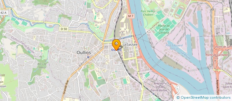 localisation de l'entreprise MADAME SYLVIE GRANGE  OULLINS-PIERRE-BENITE