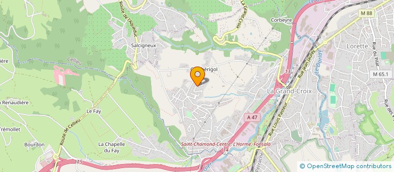 localisation de l'entreprise MADAME SYLVIE GRANJON  LA GRAND-CROIX