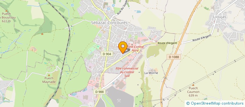 localisation de l'entreprise MADAME SYLVIE GRIERA à SEBAZAC-CONCOURES