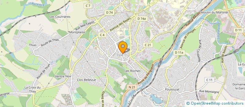 localisation de l'entreprise MADAME SYLVIE GROSJEAN  ISLE