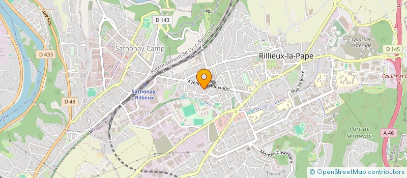 localisation de l'entreprise MADAME SYLVIE GUEDJ  RILLIEUX-LA-PAPE