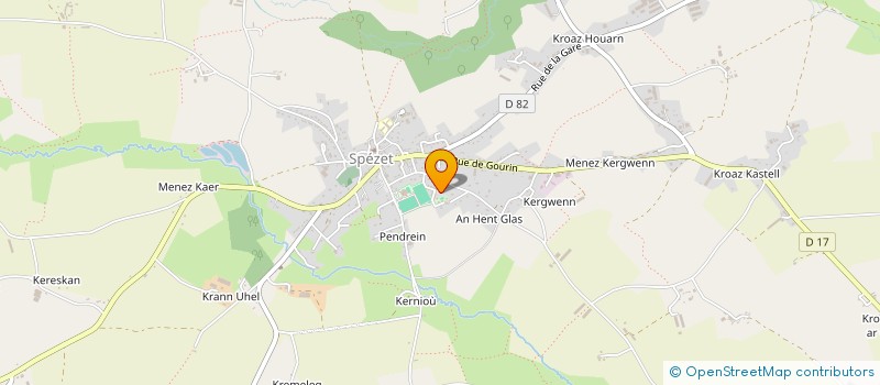 localisation de l'entreprise MADAME SYLVIE GUELLEC  SPEZET