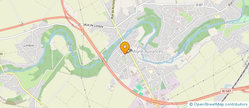 localisation de l'entreprise MADAME SYLVIE GUERIT à MIGNE-AUXANCES