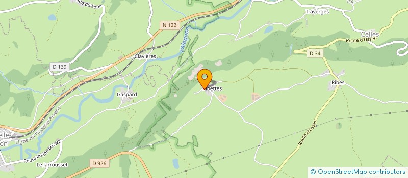 localisation de l'entreprise MADAME SYLVIE GUIBERT à NEUSSARGUES EN PINATELLE