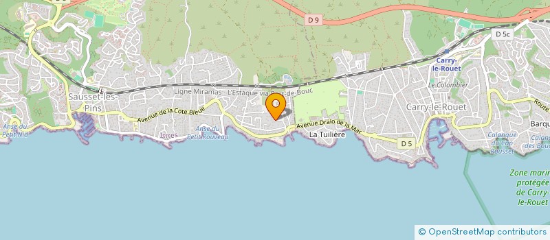 localisation de l'entreprise MADAME SYLVIE GUIEN  SAUSSET-LES-PINS