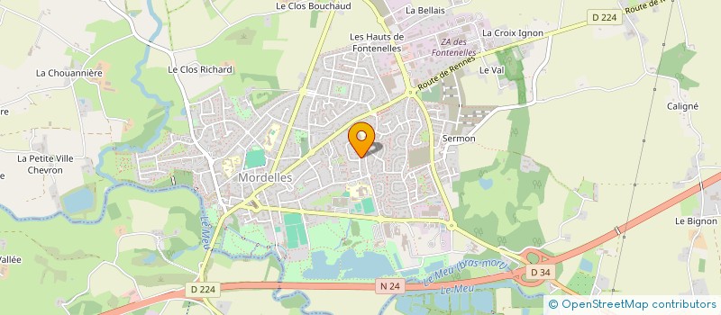 localisation de l'entreprise MADAME SYLVIE GUILLEMOT  MORDELLES