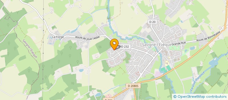 localisation de l'entreprise MADAME SYLVIE GUILLERME  SAVIGNE L'EVEQUE