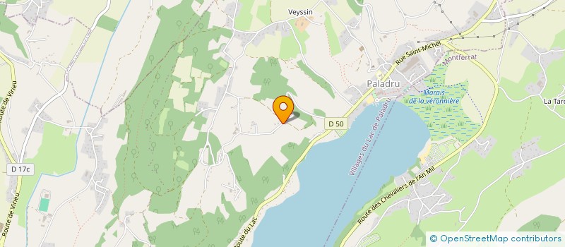 localisation de l'entreprise MADAME SYLVIE GUINET  VILLAGES DU LAC DE PALADRU