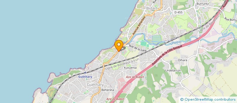 localisation de l'entreprise MADAME SYLVIE GUIOMAR  BIDART