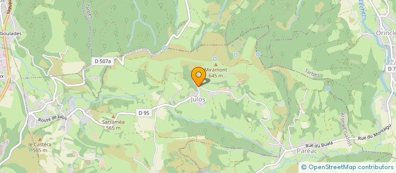 localisation de l'entreprise MADAME SYLVIE GUIRAUD  JULOS