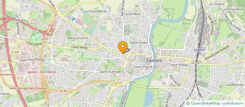 localisation de l'entreprise MADAME SYLVIE HAGUENIER  SAINTES