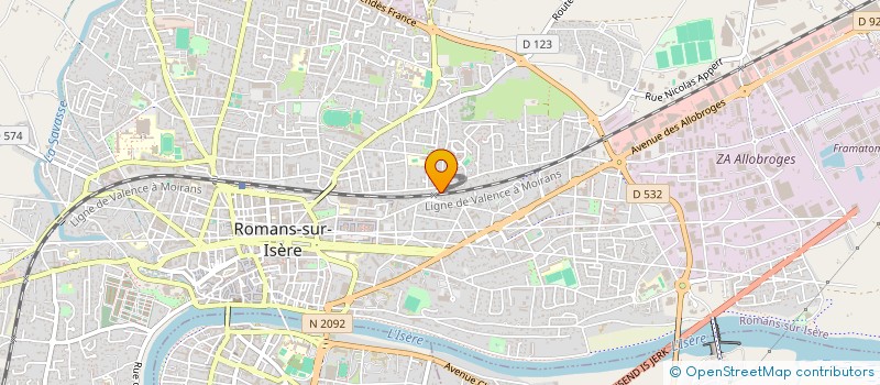 localisation de l'entreprise MADAME SYLVIE HAMOUDI à ROMANS-SUR-ISERE