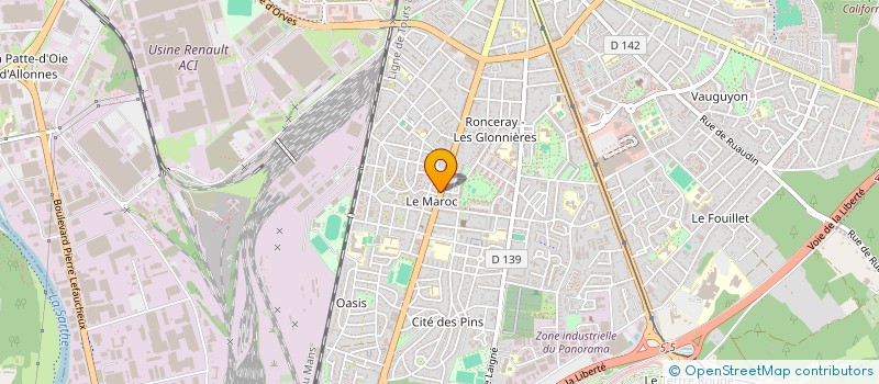 localisation de l'entreprise MADAME SYLVIE HARDION  LE MANS