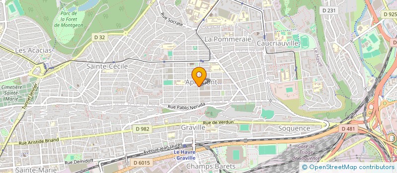 localisation de l'entreprise MADAME SYLVIE HARENT  LE HAVRE