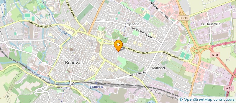 localisation de l'entreprise MADAME SYLVIE HATTE  BEAUVAIS