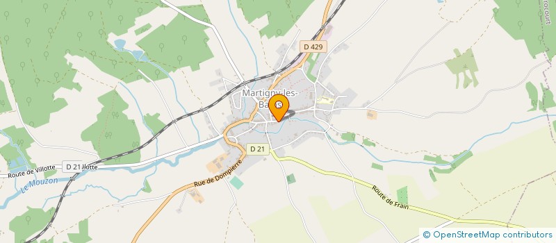 localisation de l'entreprise MADAME SYLVIE HATTE  MARTIGNY-LES-BAINS