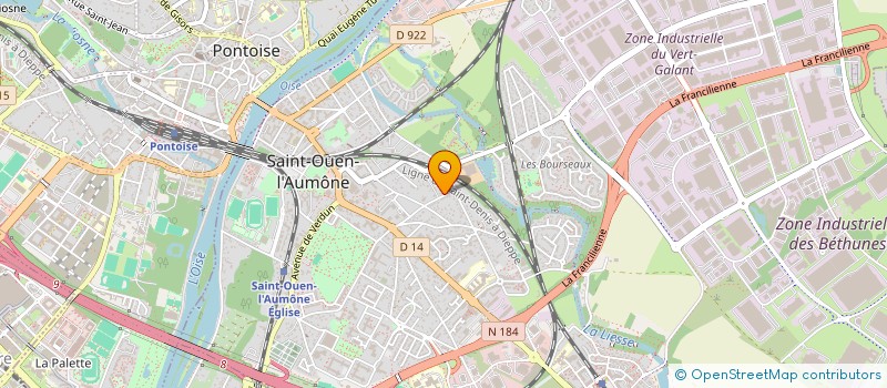 localisation de l'entreprise MADAME SYLVIE HAUDUC  SAINT OUEN L'AUMONE