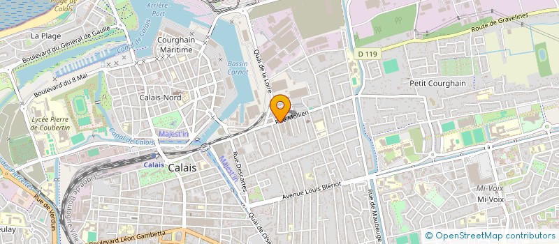 localisation de l'entreprise MADAME SYLVIE HEDDEBAUX  CALAIS