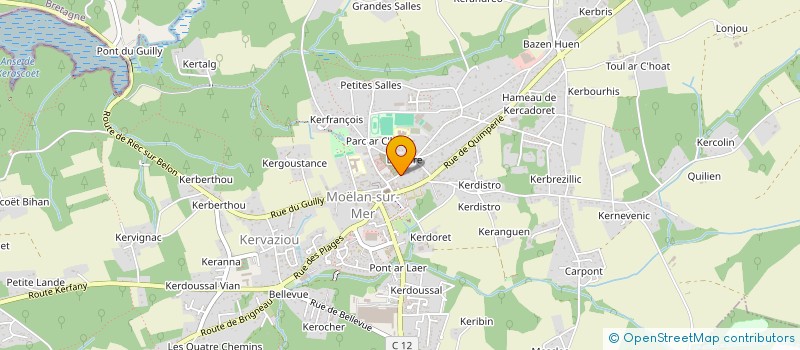 localisation de l'entreprise MADAME SYLVIE HELLEGOUARCH à MOELAN-SUR-MER