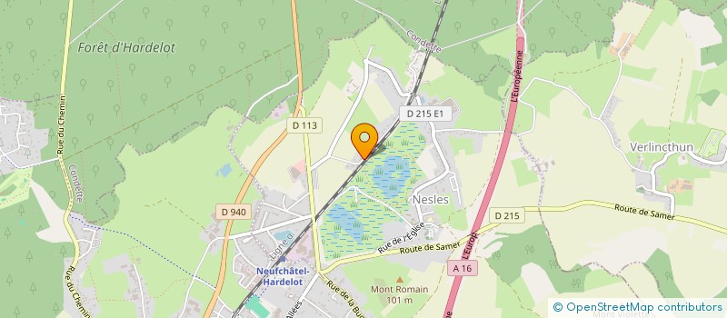 localisation de l'entreprise MADAME SYLVIE HENISSART LEPRETRE  NESLES