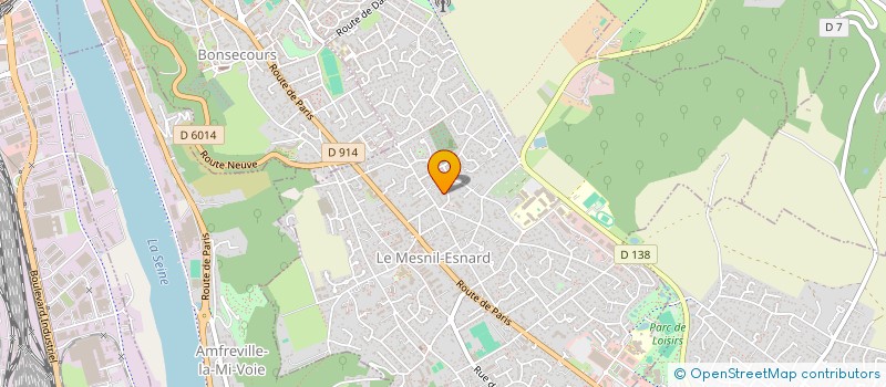 localisation de l'entreprise MADAME SYLVIE HERANVAL  LE MESNIL-ESNARD