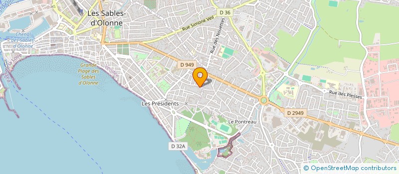 localisation de l'entreprise MADAME SYLVIE HERBERT à LES SABLES D'OLONNE