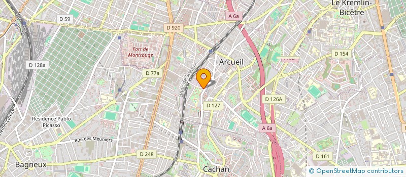 localisation de l'entreprise MADAME SYLVIE HERROUET à ARCUEIL